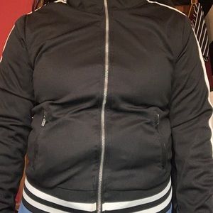 Black Rue 21 Sport Striped Zipup Jacket🖤